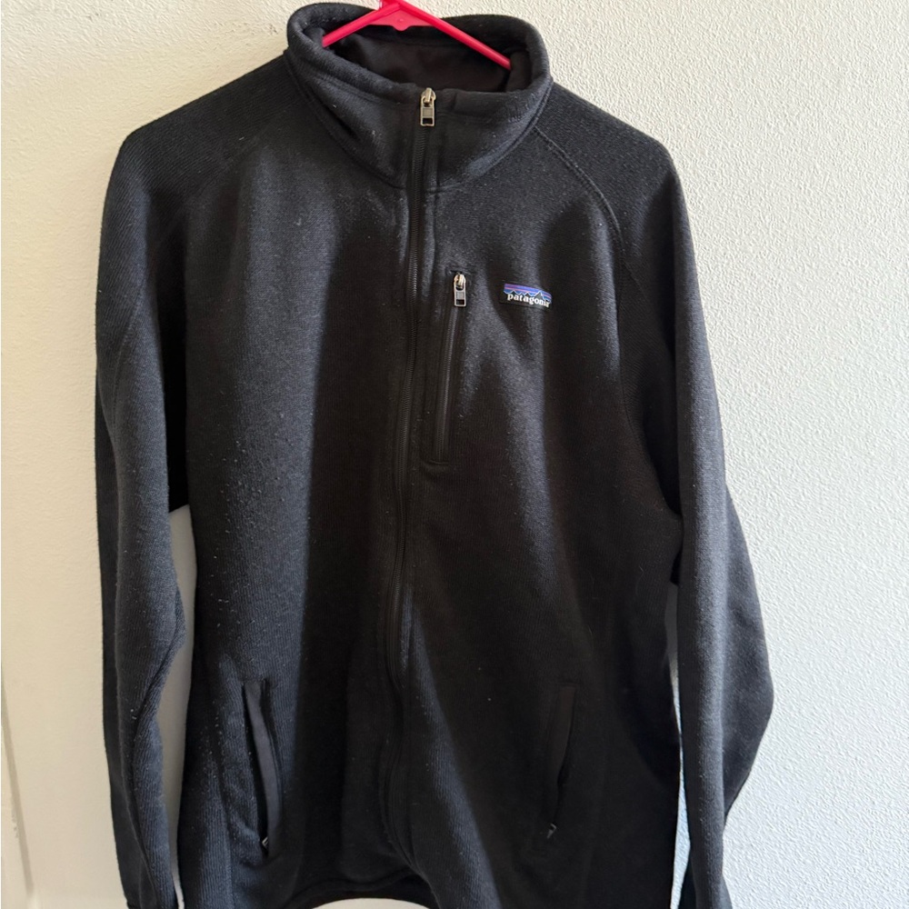 Patagonia Men's Black Zip-Up Sweater